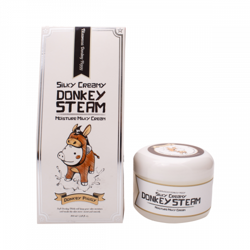 Паровой увлажняющий крем с молоком ослиц   Silky Creamy Donkey Steam Moisture   100ml Elizavecca